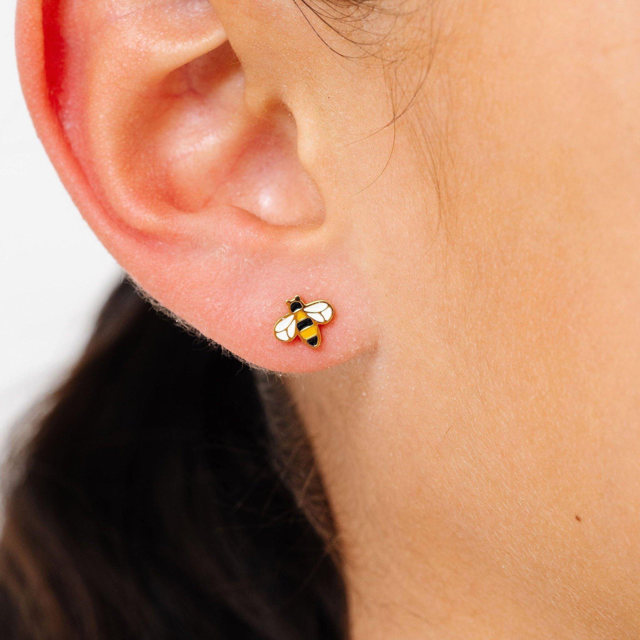 Bee Stud Earrings image number 1