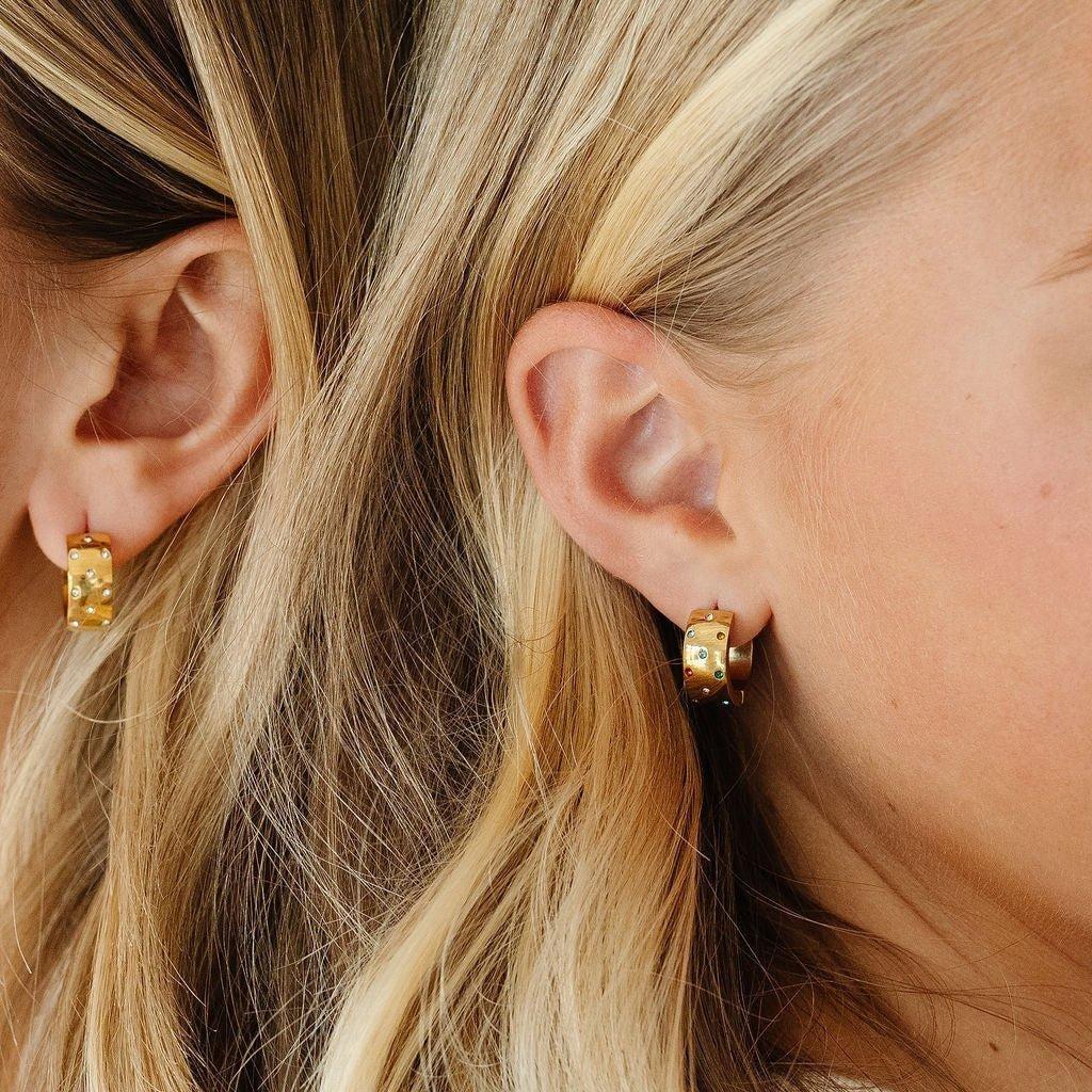 Confetti Bold Hoop | Rainbow image number 2