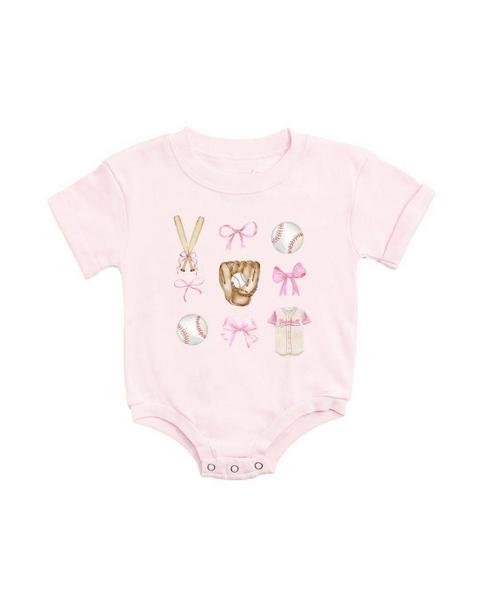 Baseball Cutie Short Sleeve Romper