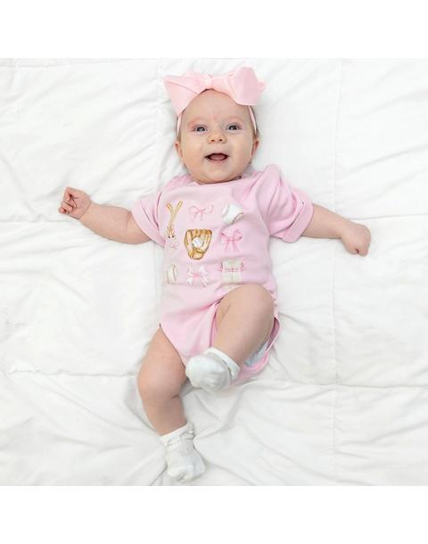 Baseball Cutie Short Sleeve Romper
