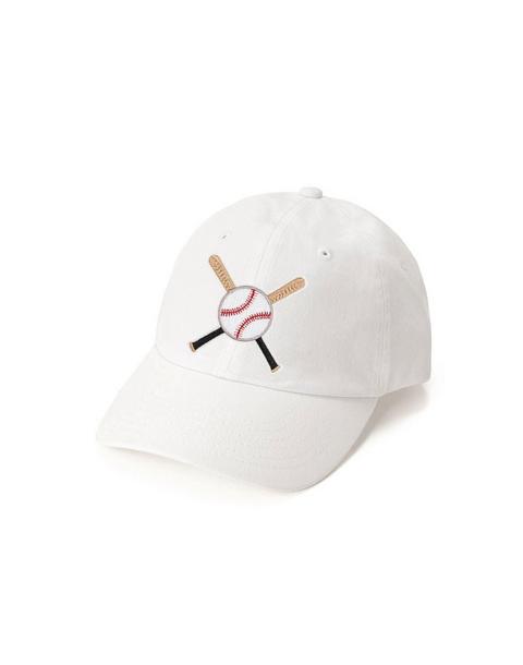 Batter Up Patch Baseball Hat | White