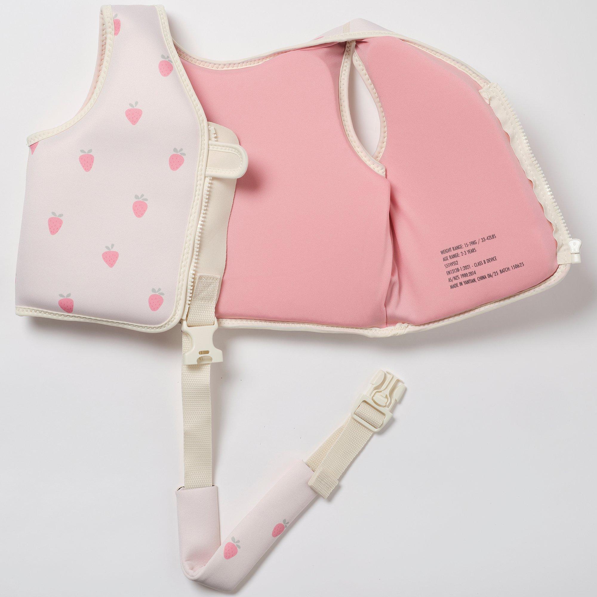 Kids Swim Vest: Strawberry Sunshine (Age 2-3) image number 3