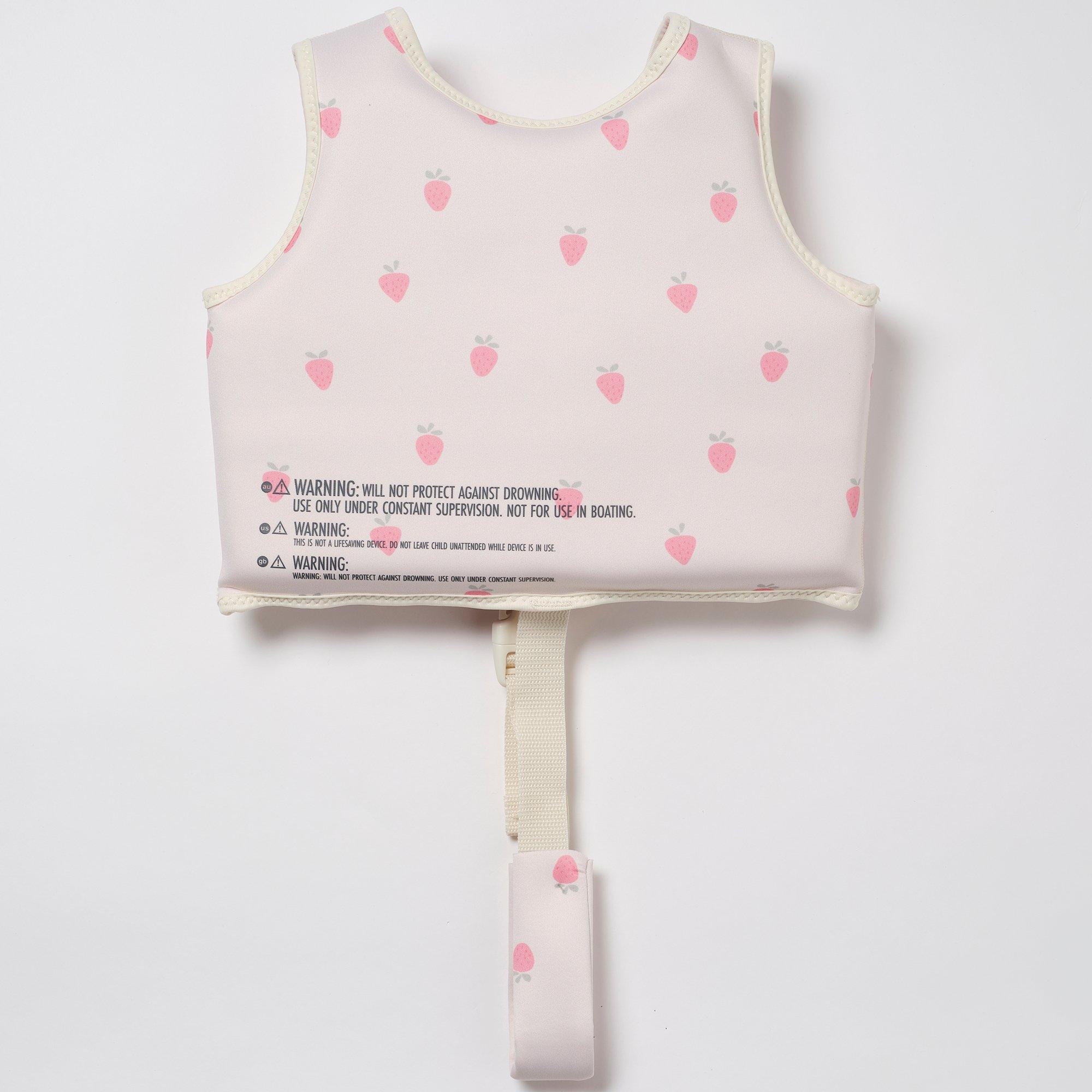 Kids Swim Vest: Strawberry Sunshine (Age 2-3) image number 4