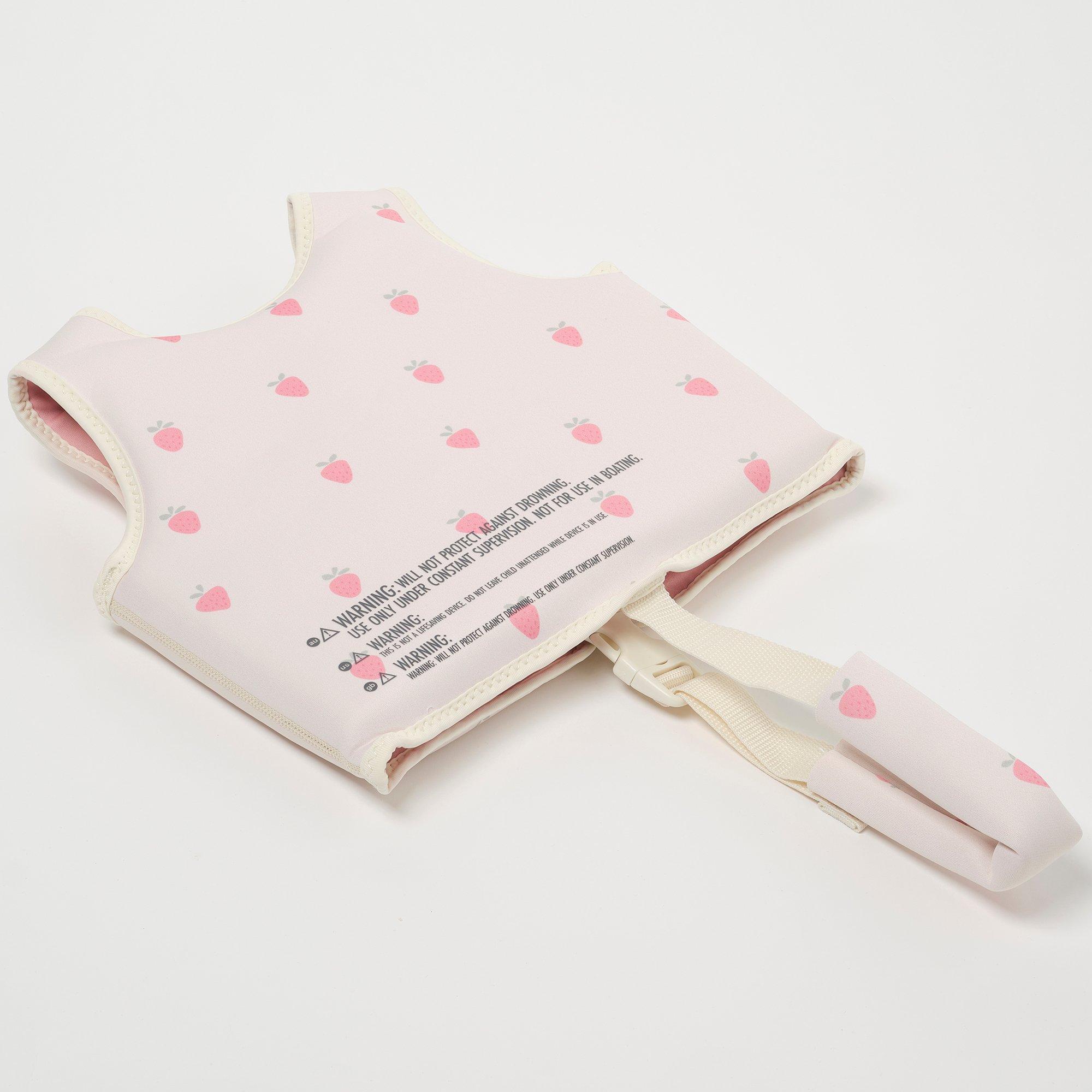 Kids Swim Vest: Strawberry Sunshine (Age 2-3) image number 1