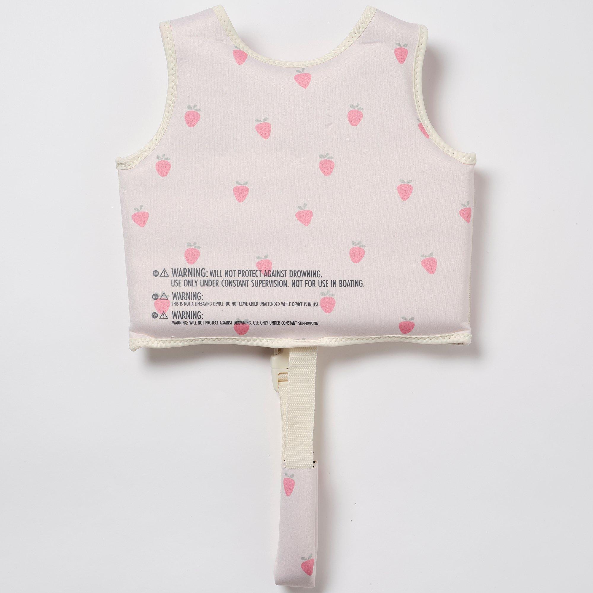 Kids Swim Vest: Strawberry Sunshine (Age 1-2) image number 4