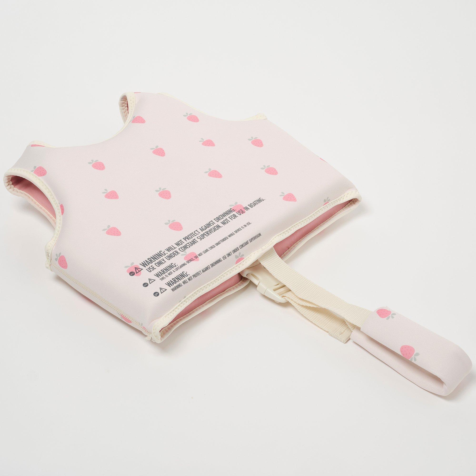 Kids Swim Vest: Strawberry Sunshine (Age 1-2) image number 1