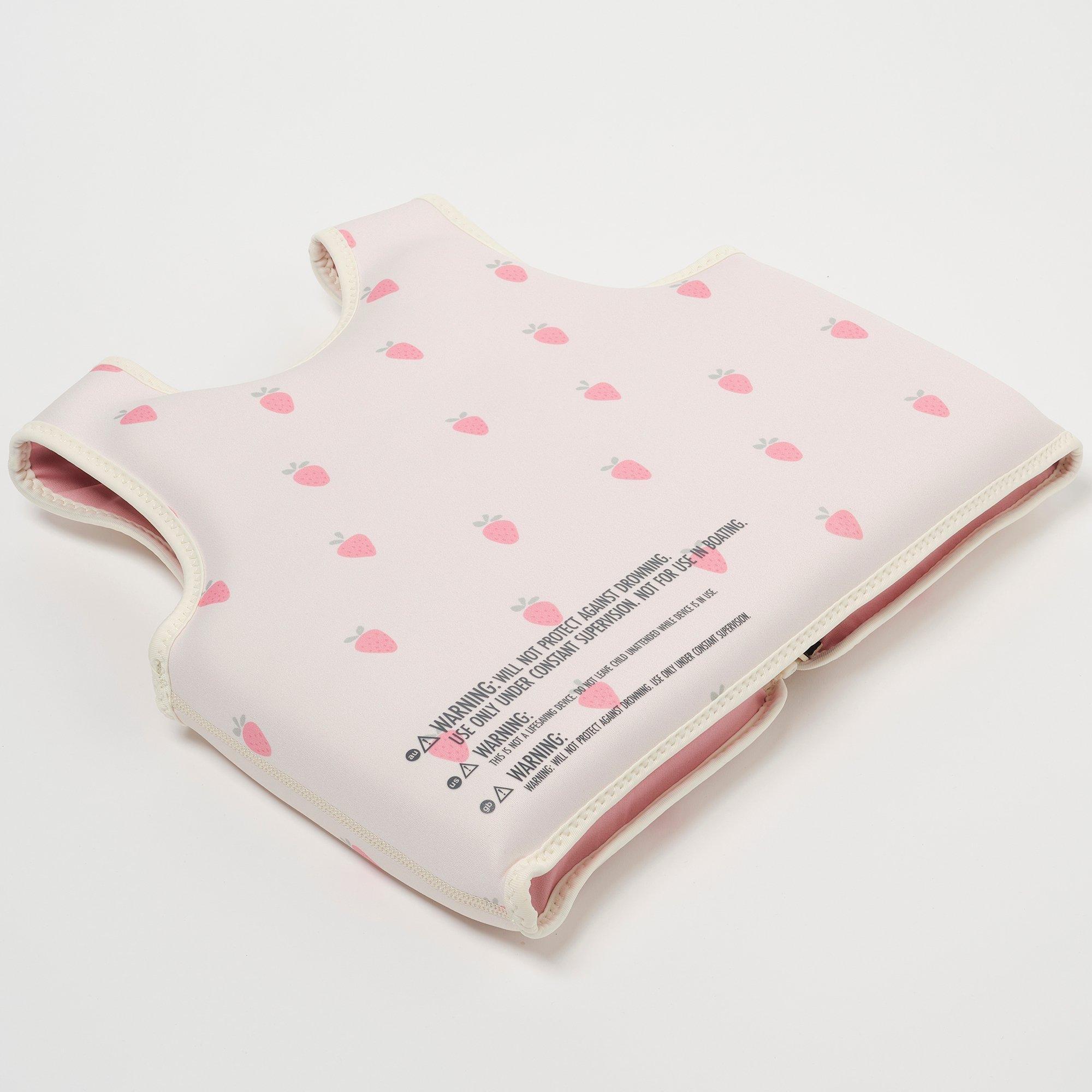 Kids Swim Vest: Strawberry Sunshine (Age 3-6) image number 1