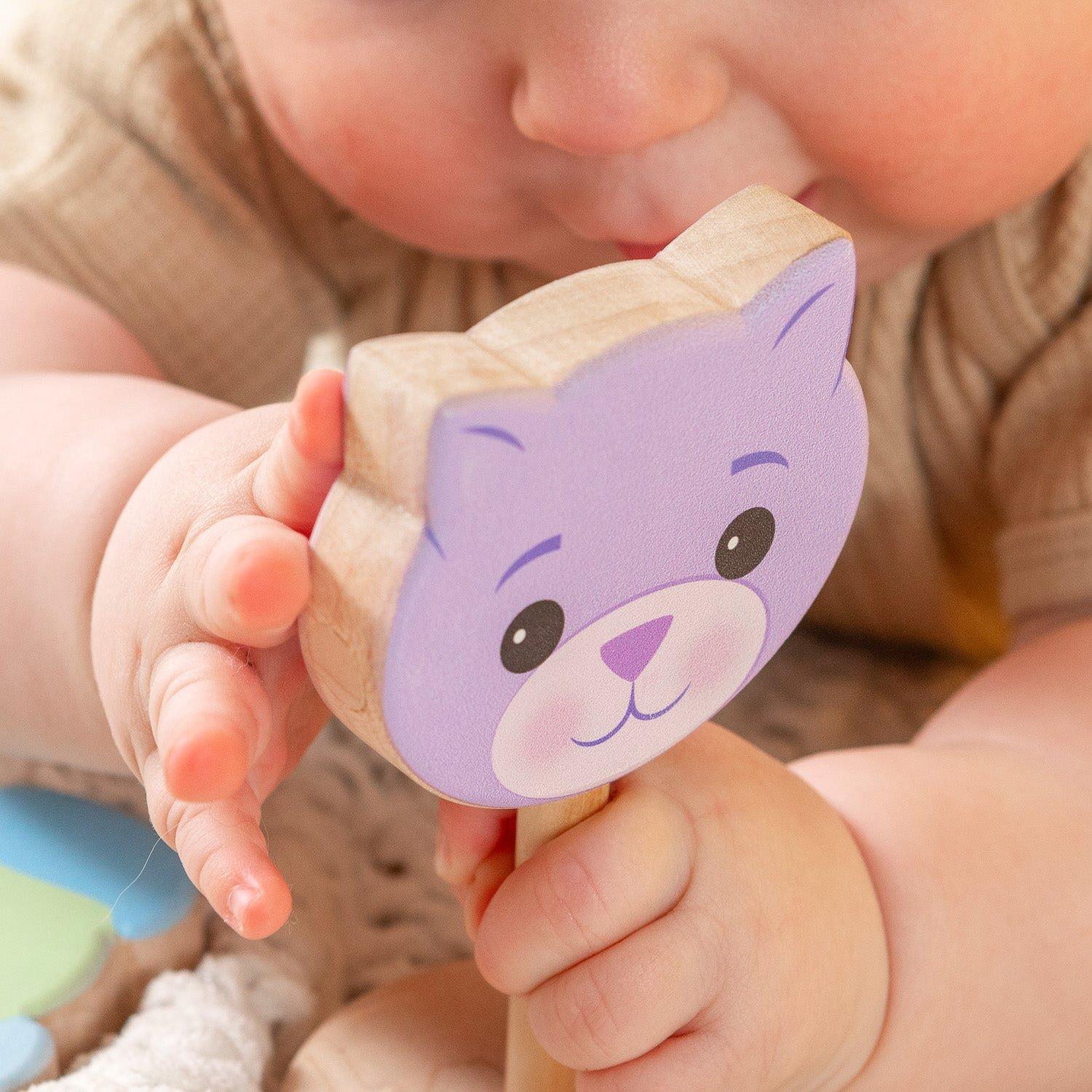 Grasp & Giggle Bear Rattle image number 1