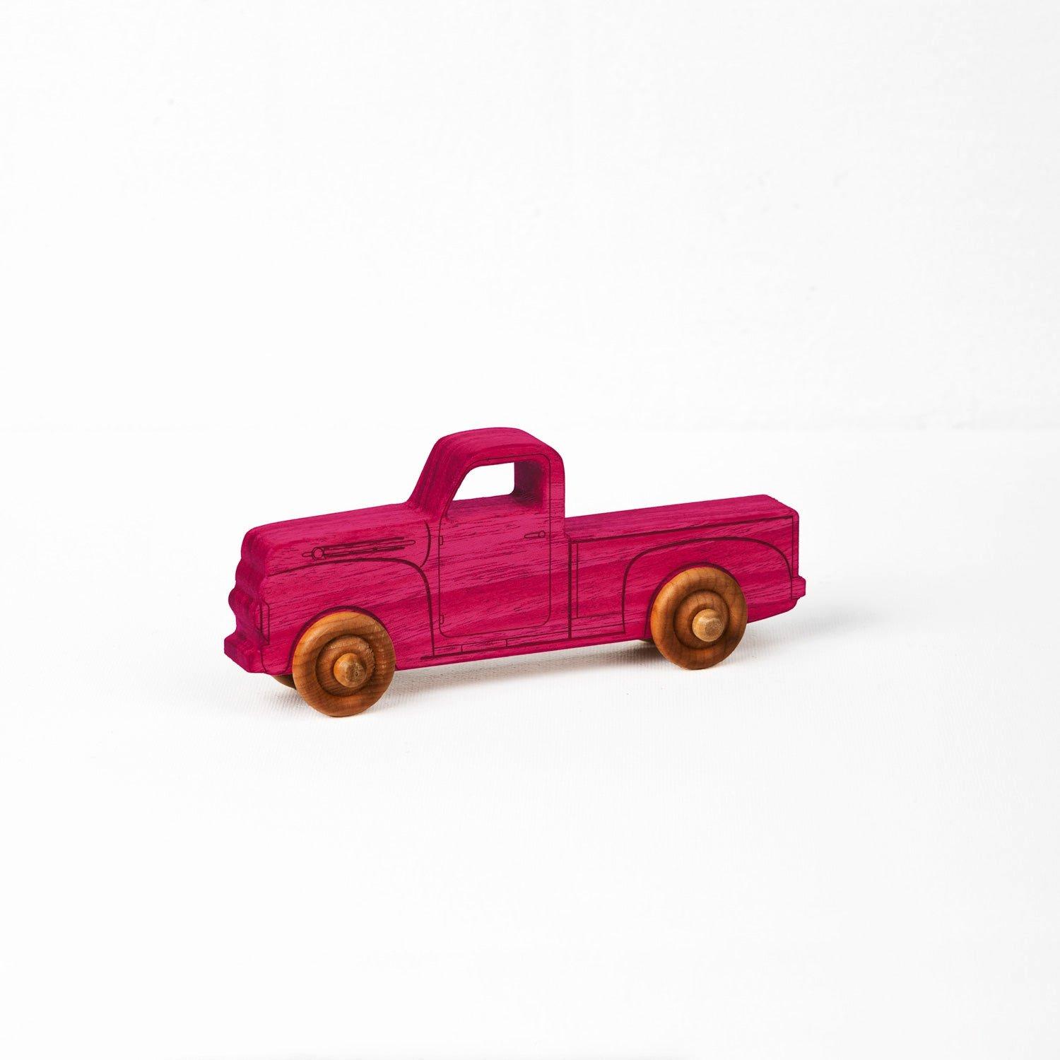 1950s Wooden Pickup Truck Pink image number 3
