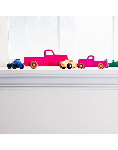 1950s Wooden Pickup Truck Pink