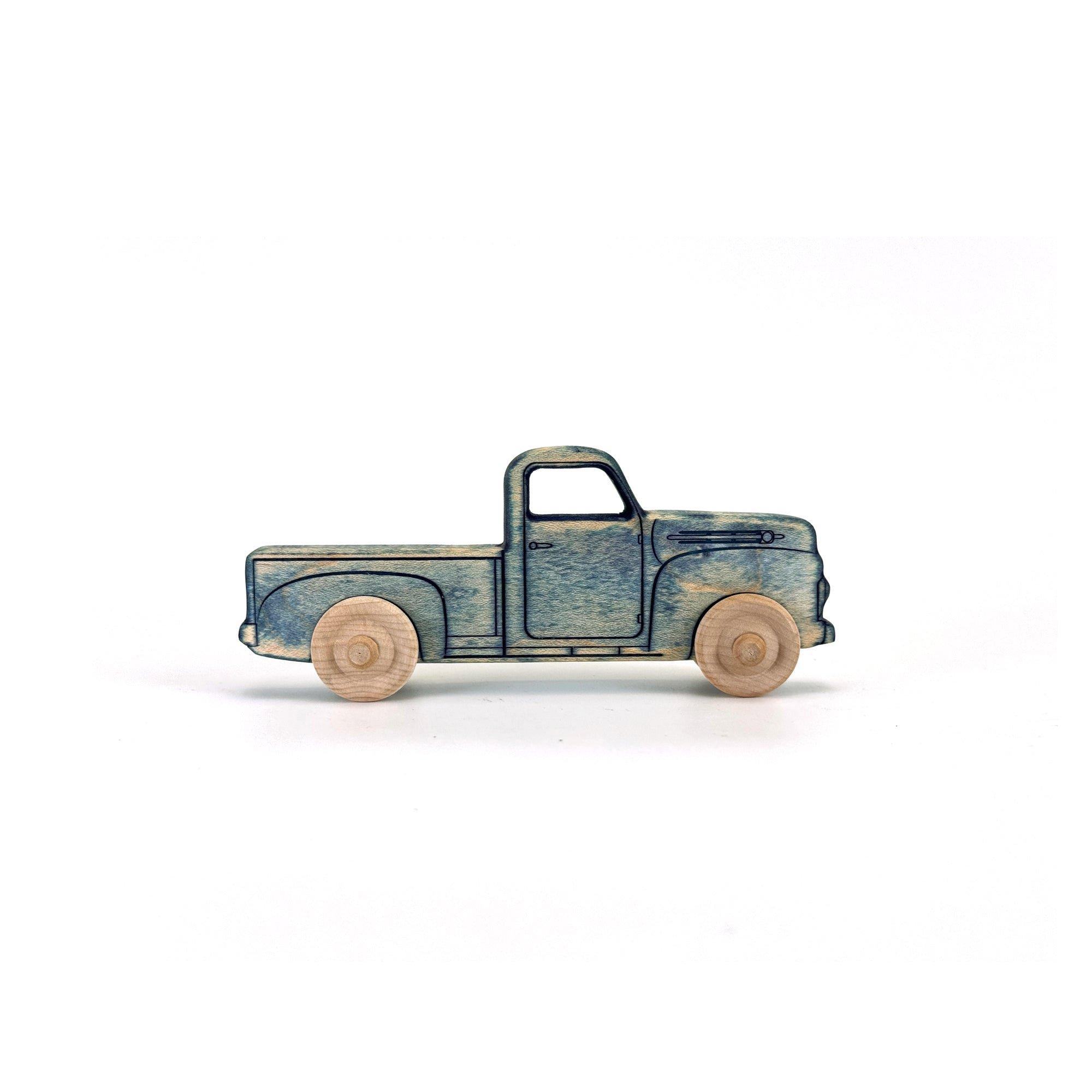 1950s Wooden Pickup Truck Blue image number 2