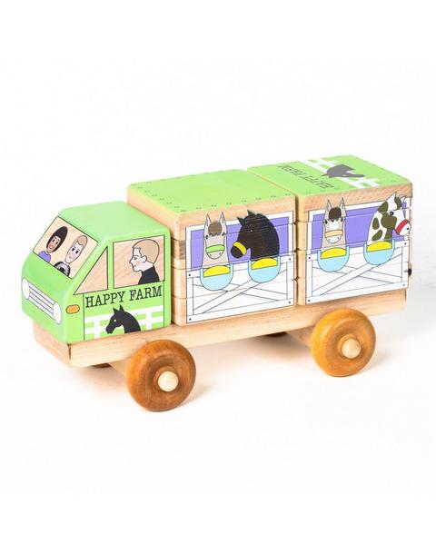 Stackable Puzzle Truck - Horse Trailer