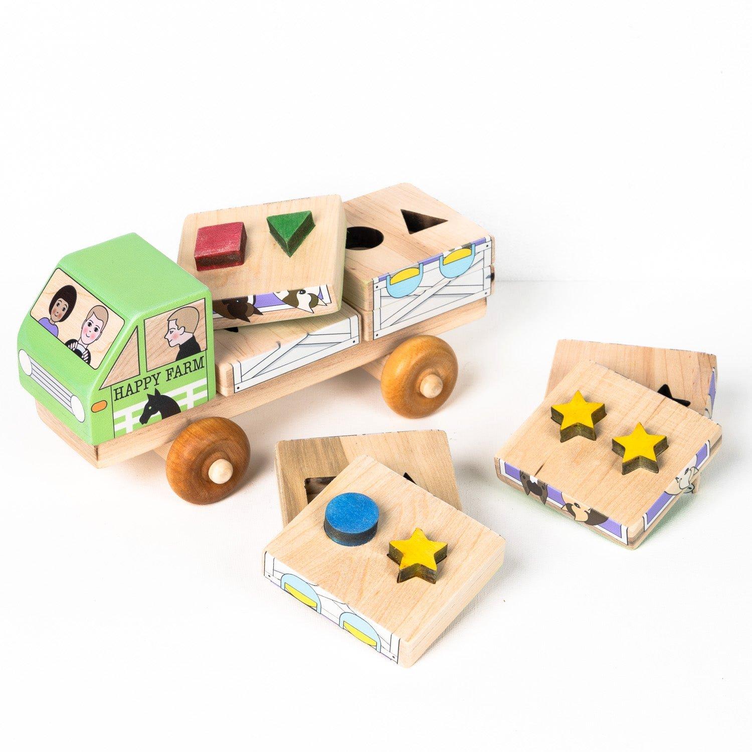 Stackable Puzzle Truck - Horse Trailer image number 2