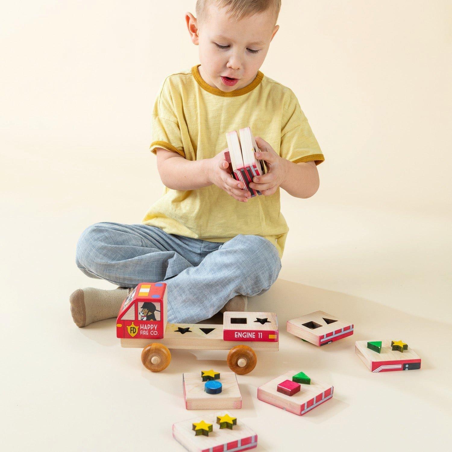 Stackable Puzzle Truck - Horse Trailer image number 3