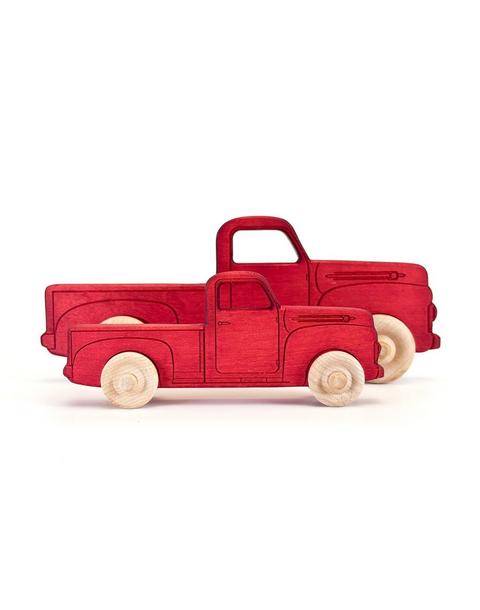 1950s Wooden Pickup Truck Red