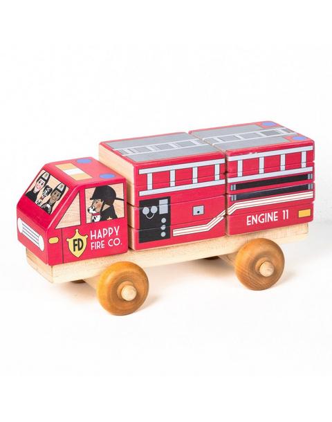 Stackable Puzzle Truck - Fire Truck