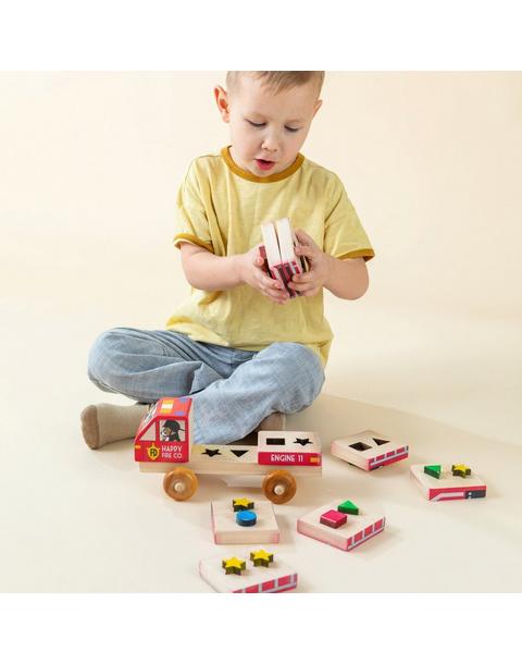 Stackable Puzzle Truck - Fire Truck