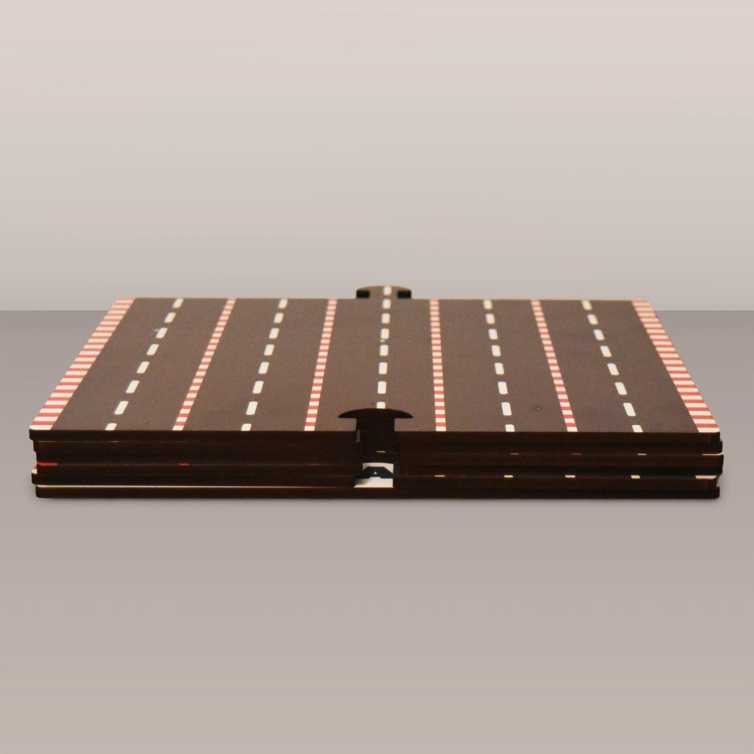 Dyed Wooden Indy Car Set with Racetrack image number 2