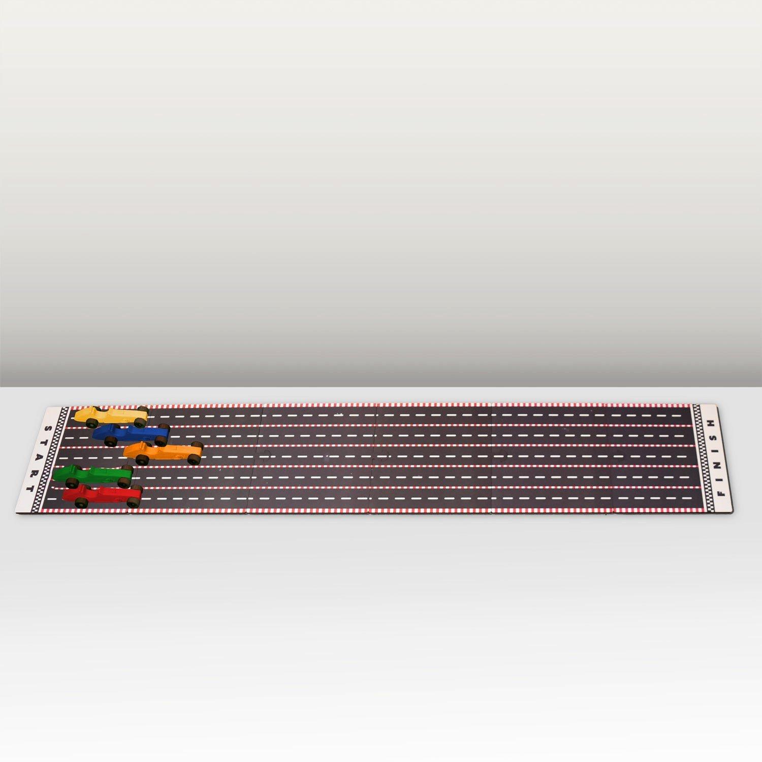 Dyed Wooden Indy Car Set with Racetrack image number 1