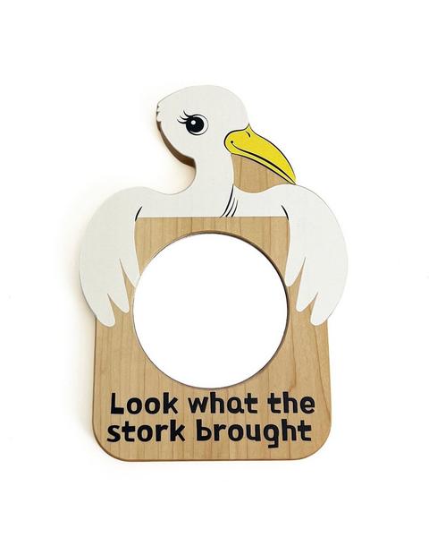 Look at ME! Little Explorers Baby's First Mirror - Friendly Stork