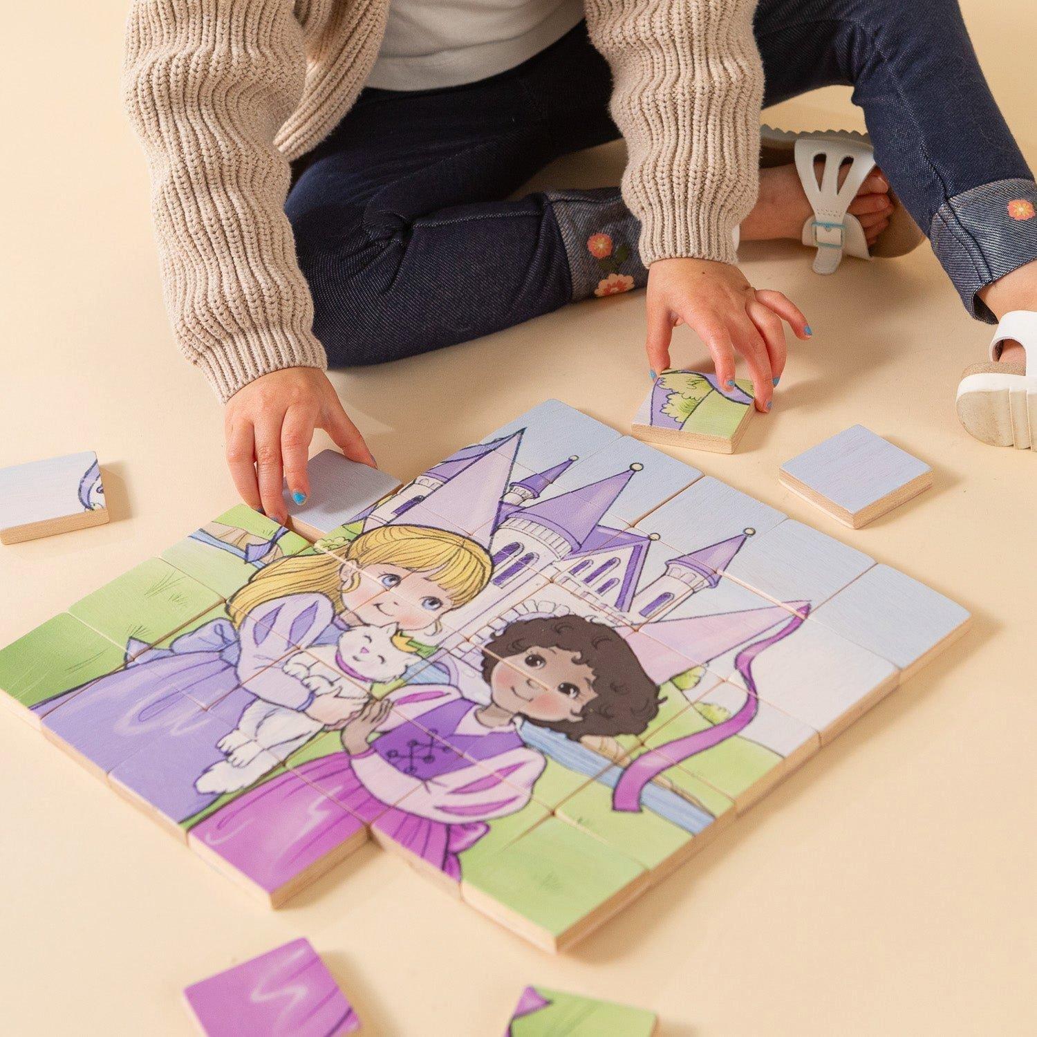 Magic Magnetic Wooden Puzzle with Cotton Bag - Puppy Racer image number 3