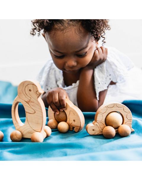 Roly Poly Elephant Push Toy