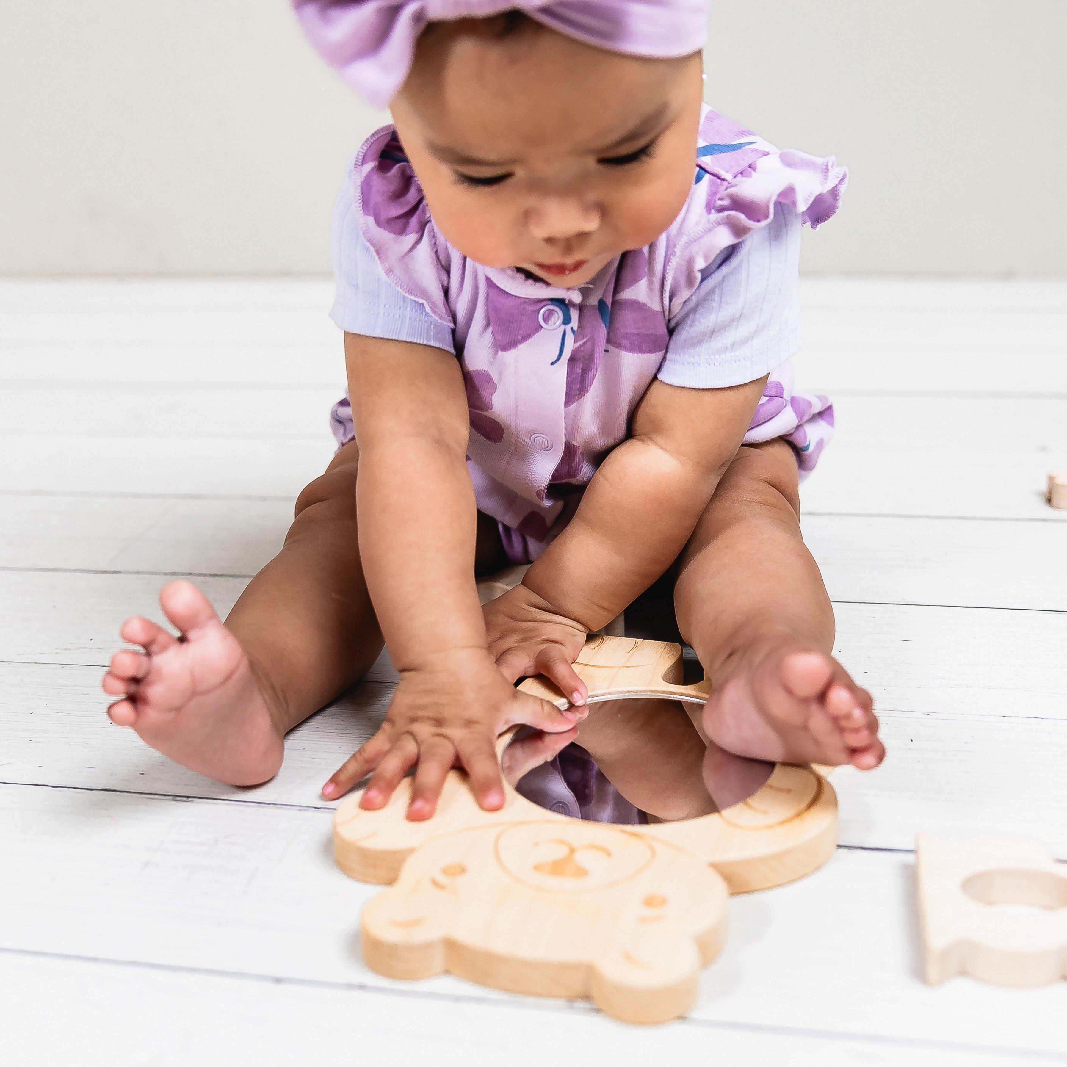 Look at ME! Little Explorers Baby's First Mirror - Friendly Bear image number 1