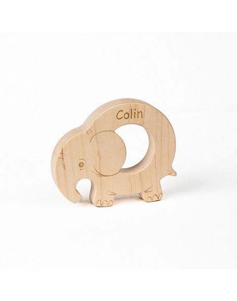 Soothing Elephant Teether with Organic Cotton Bag