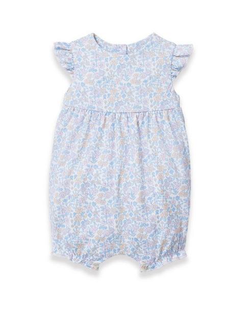 Baby's Pima Isla Play Romper in Fleur Blanche