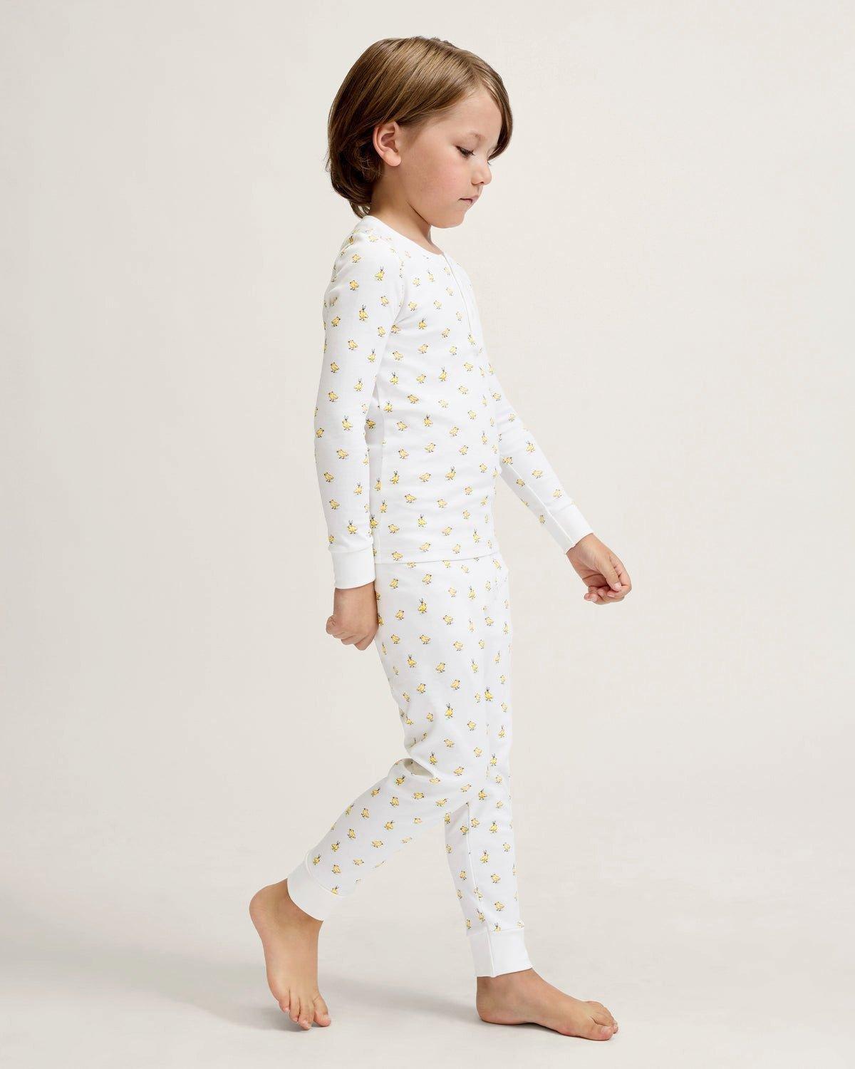 Kid's Pima Snug Fit Pajama Set in Tr&egrave;s Chick image number 2