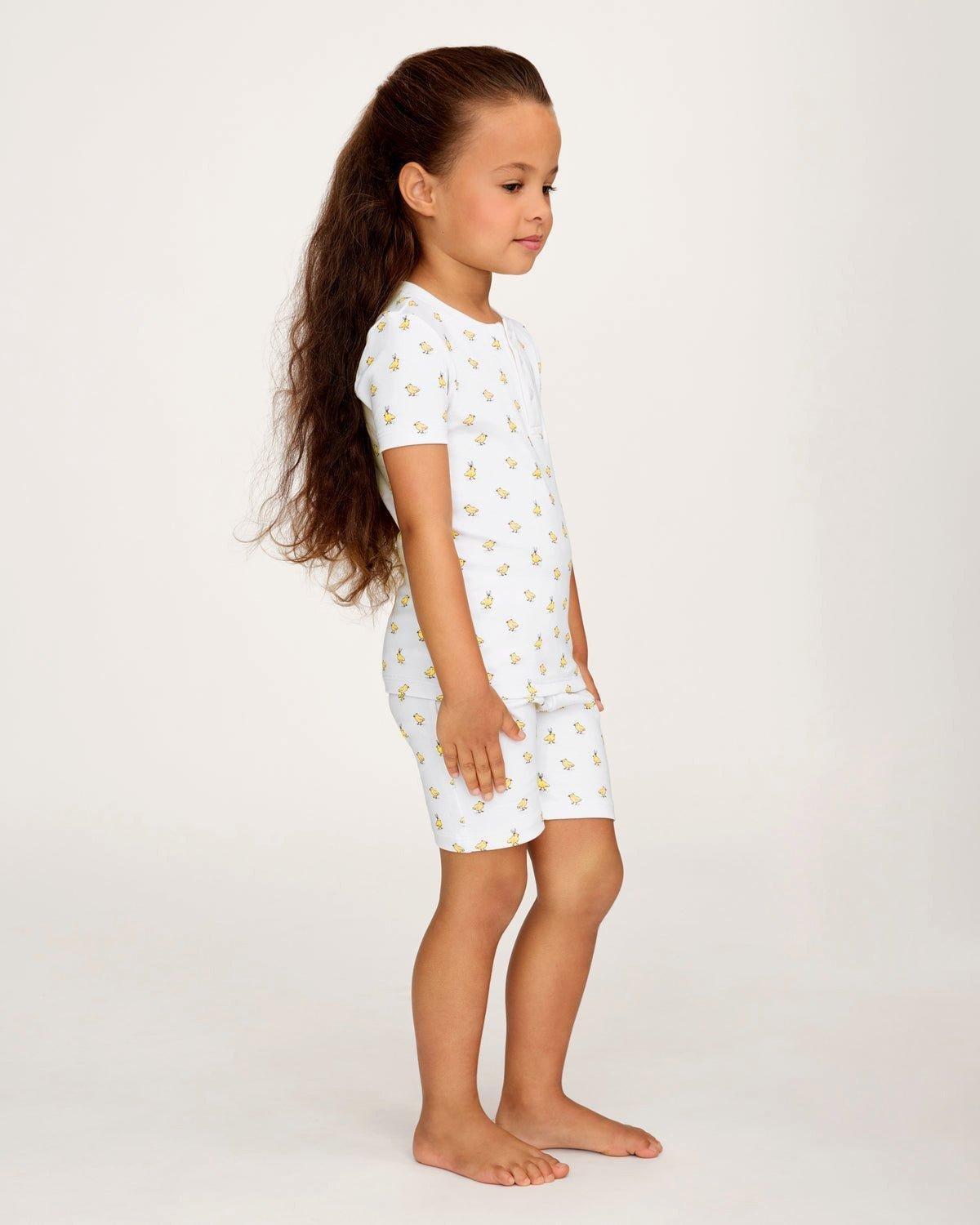 Kid's Pima Snug Fit Short Set in Tr&egrave;s Chick image number 2