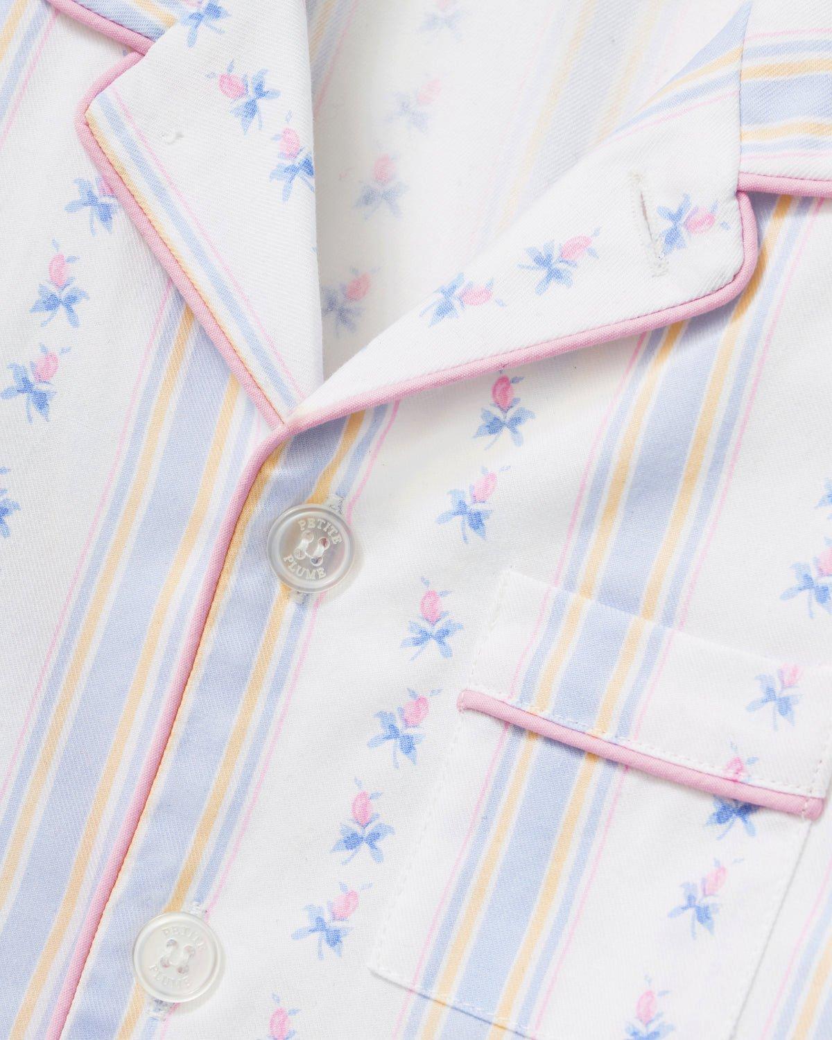 Kid's Twill Pajama Set in Cottage Stripe image number 1