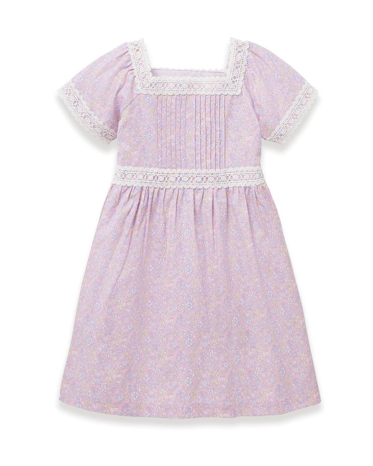 Girl's Twill Juliette Nightgown in Fleur Blush image number 4