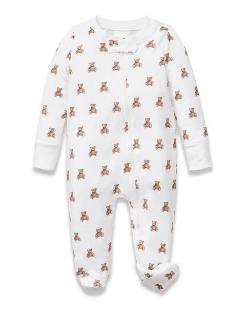 Baby's Pima Romper in Teddy Tales