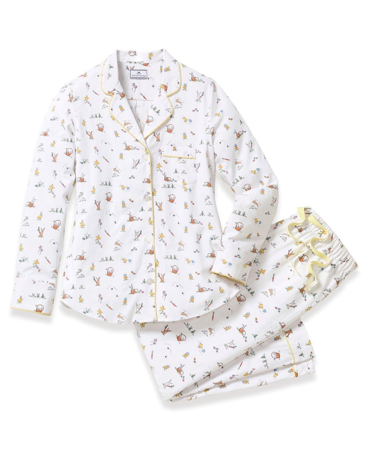 Women's Twill Pajama Set in Easter Frolic image number 4