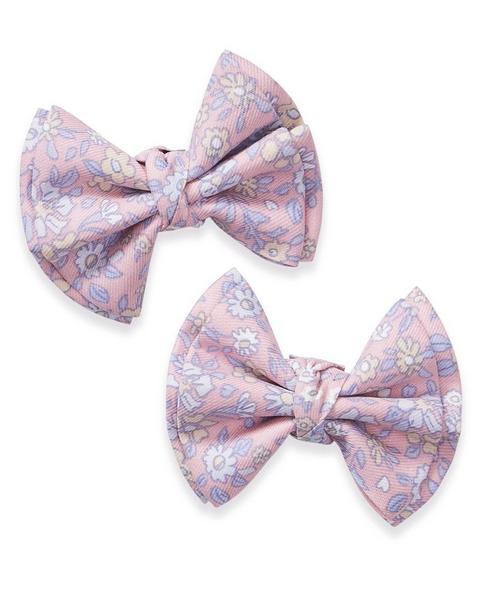 Hair Bows in Fleur Blush (2 Pack)