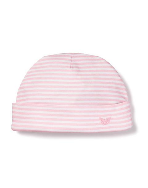 Baby's Pima Hat in Pink Stripes