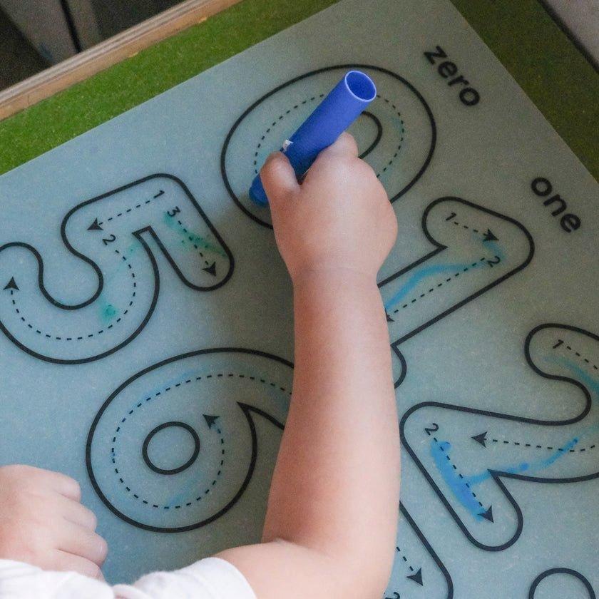 Reusable Numbers Coloring Mat image number 1