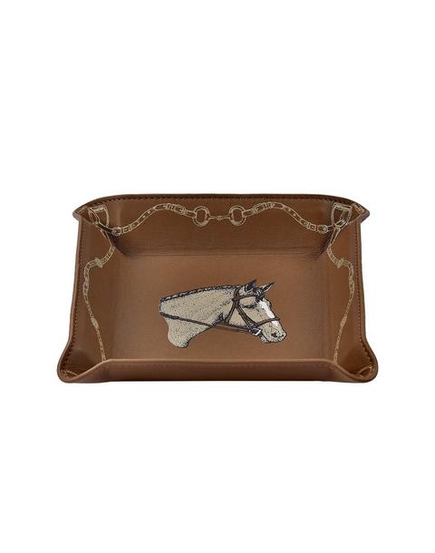 Leather Equestrian Valet Tray