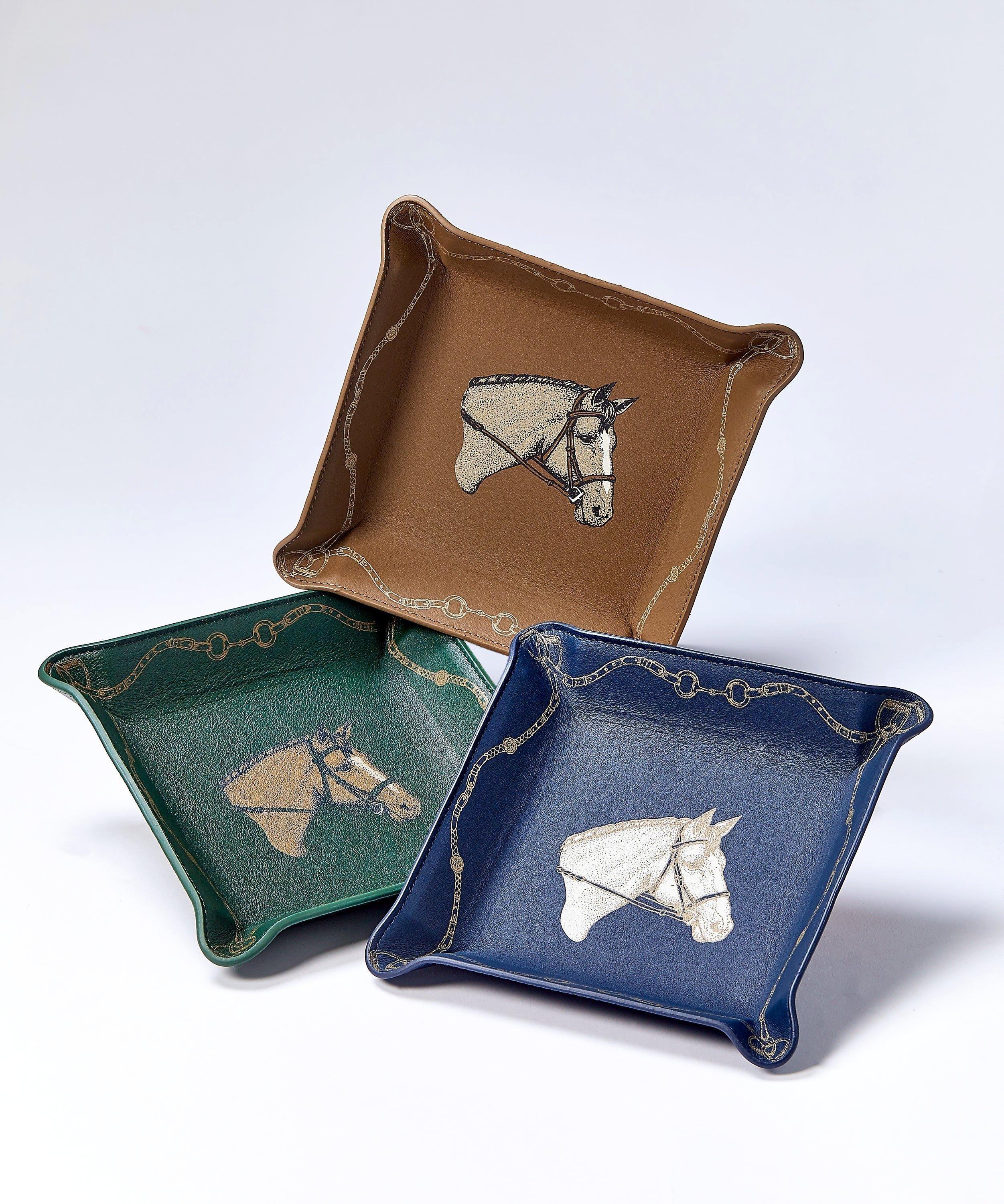 Leather Equestrian Valet Tray image number 2