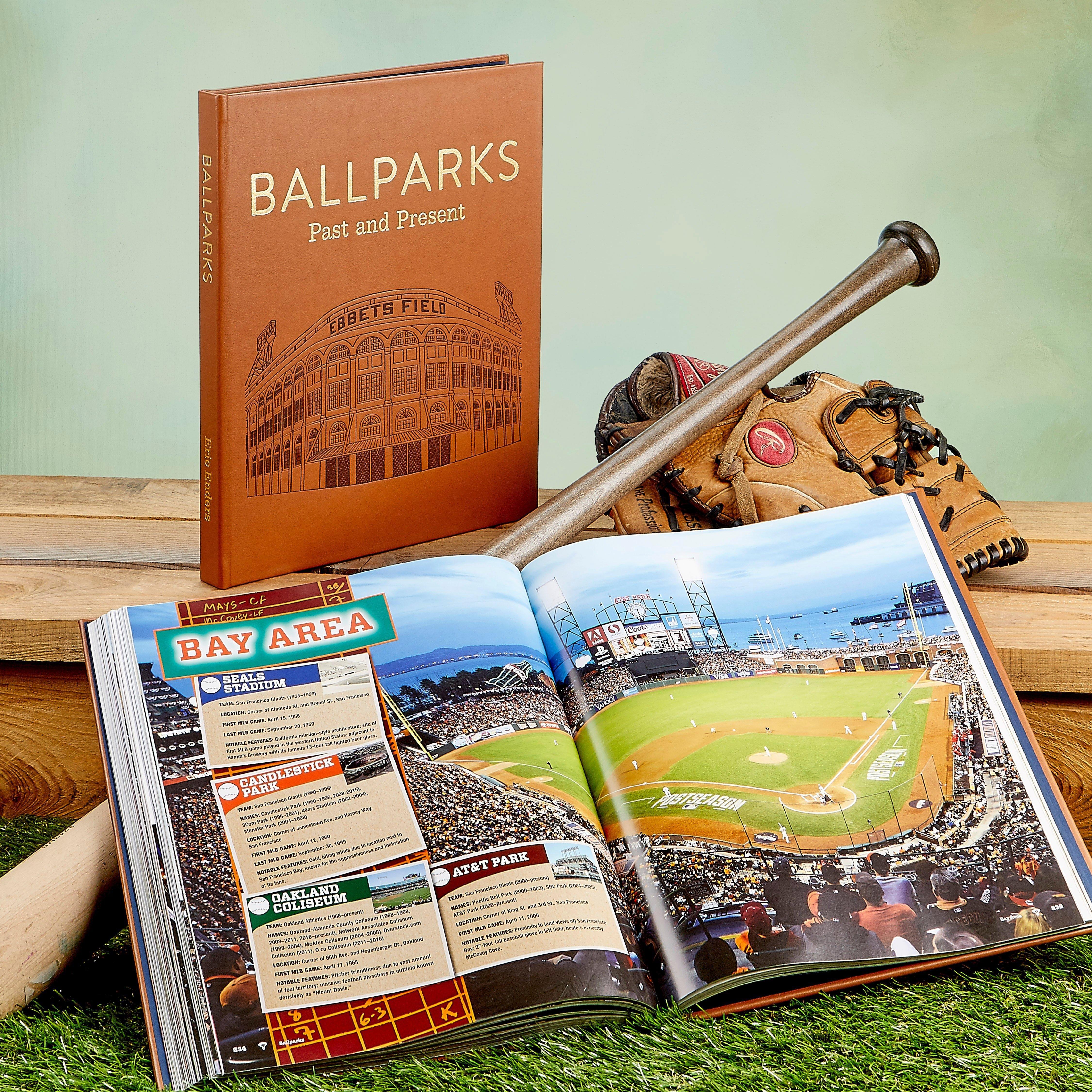 Ballparks, Past & Present Leather Bound Edition image number 1