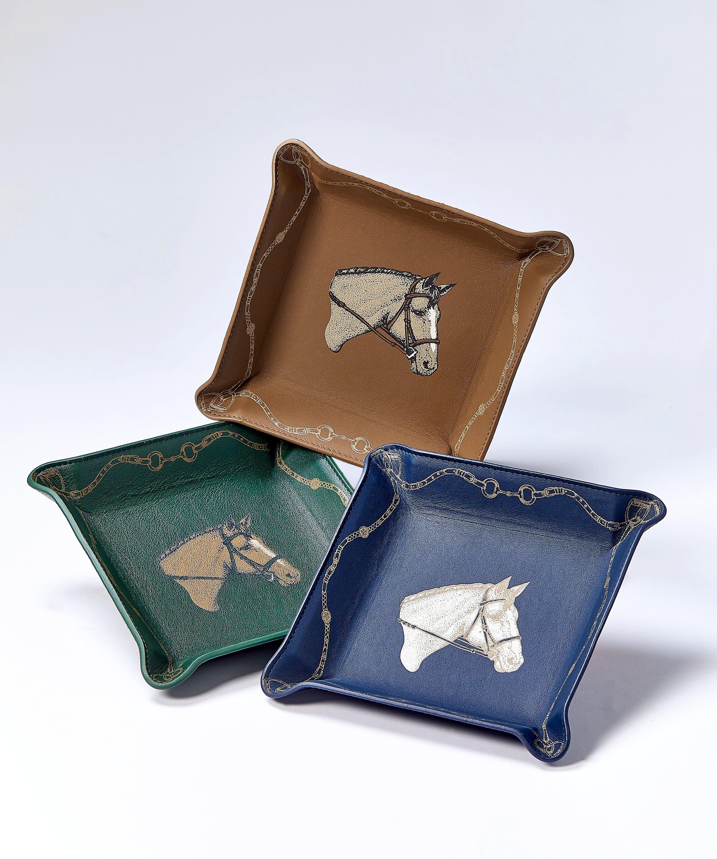 Leather Equestrian Valet Tray image number 2