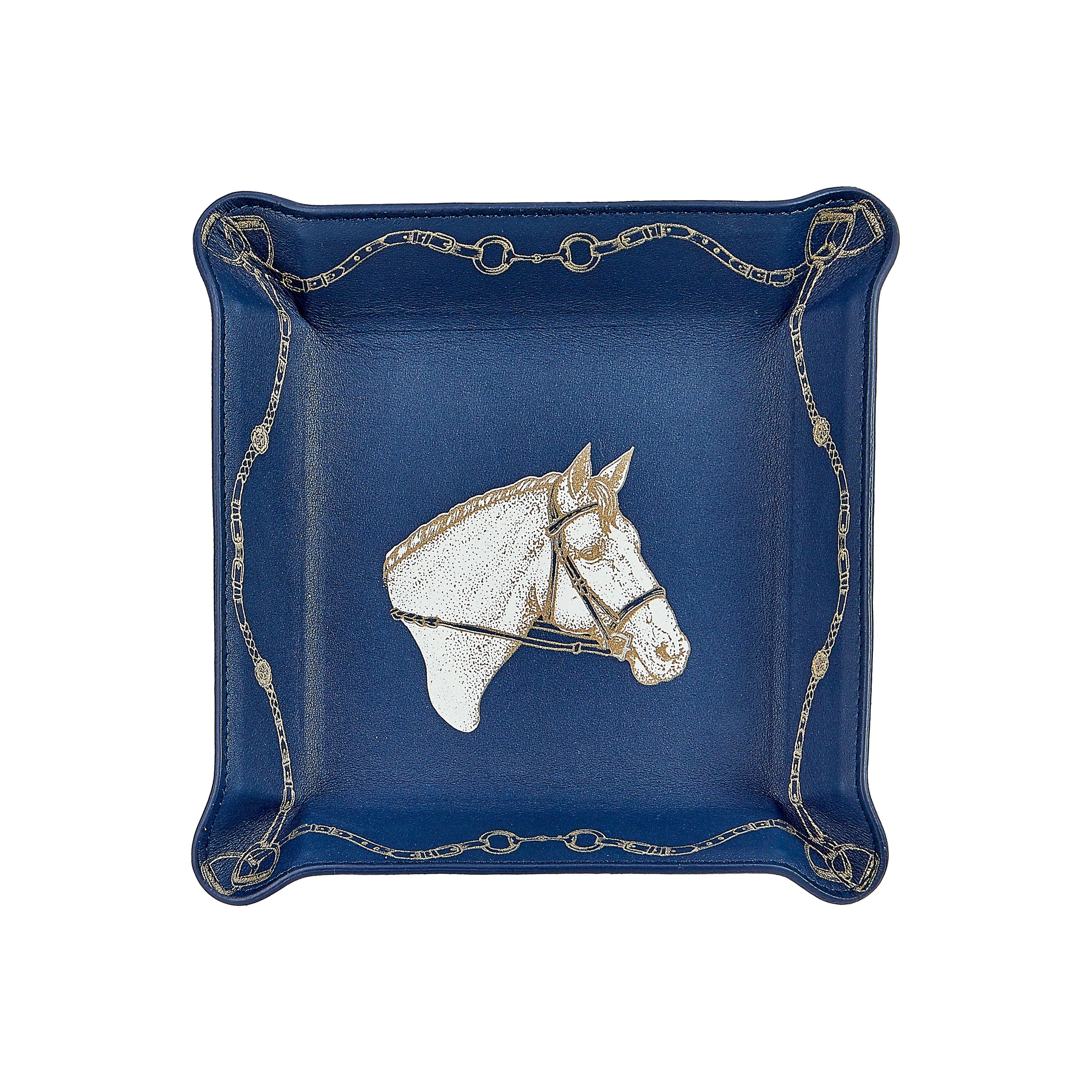 Leather Equestrian Valet Tray image number 1