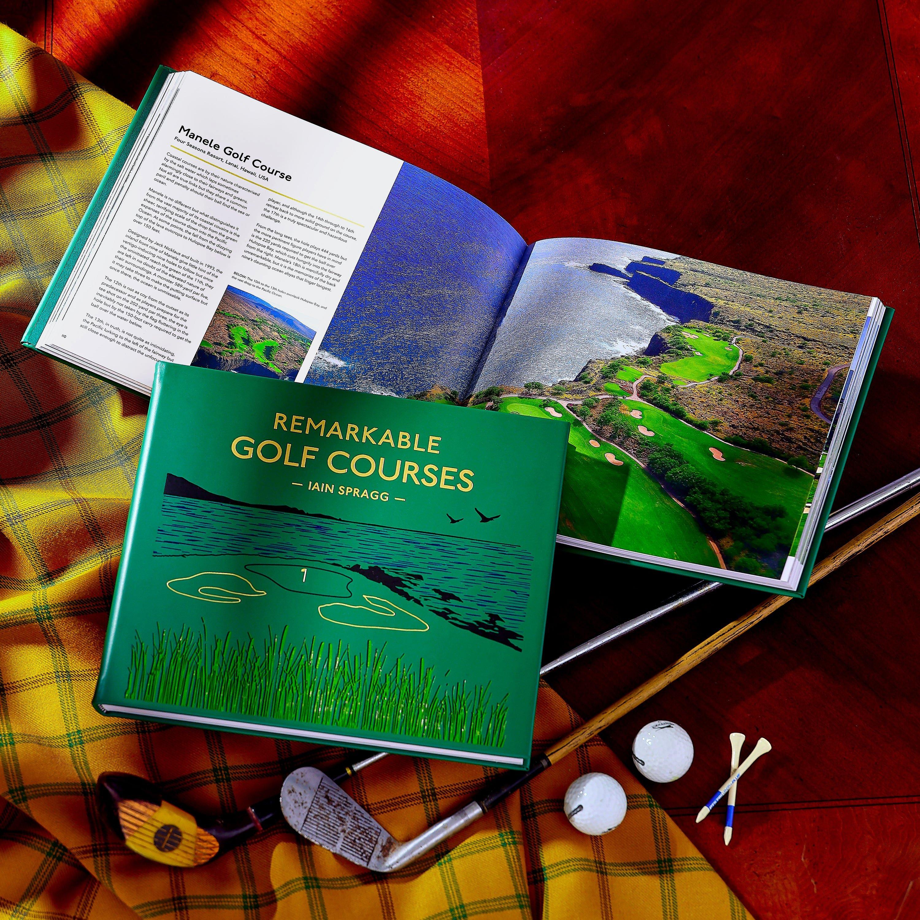 Remarkable Golf Courses: The Illustrated Guide to the World&rsquo;s Most Wonderful Golf Courses Leather Bound Edition image number 1