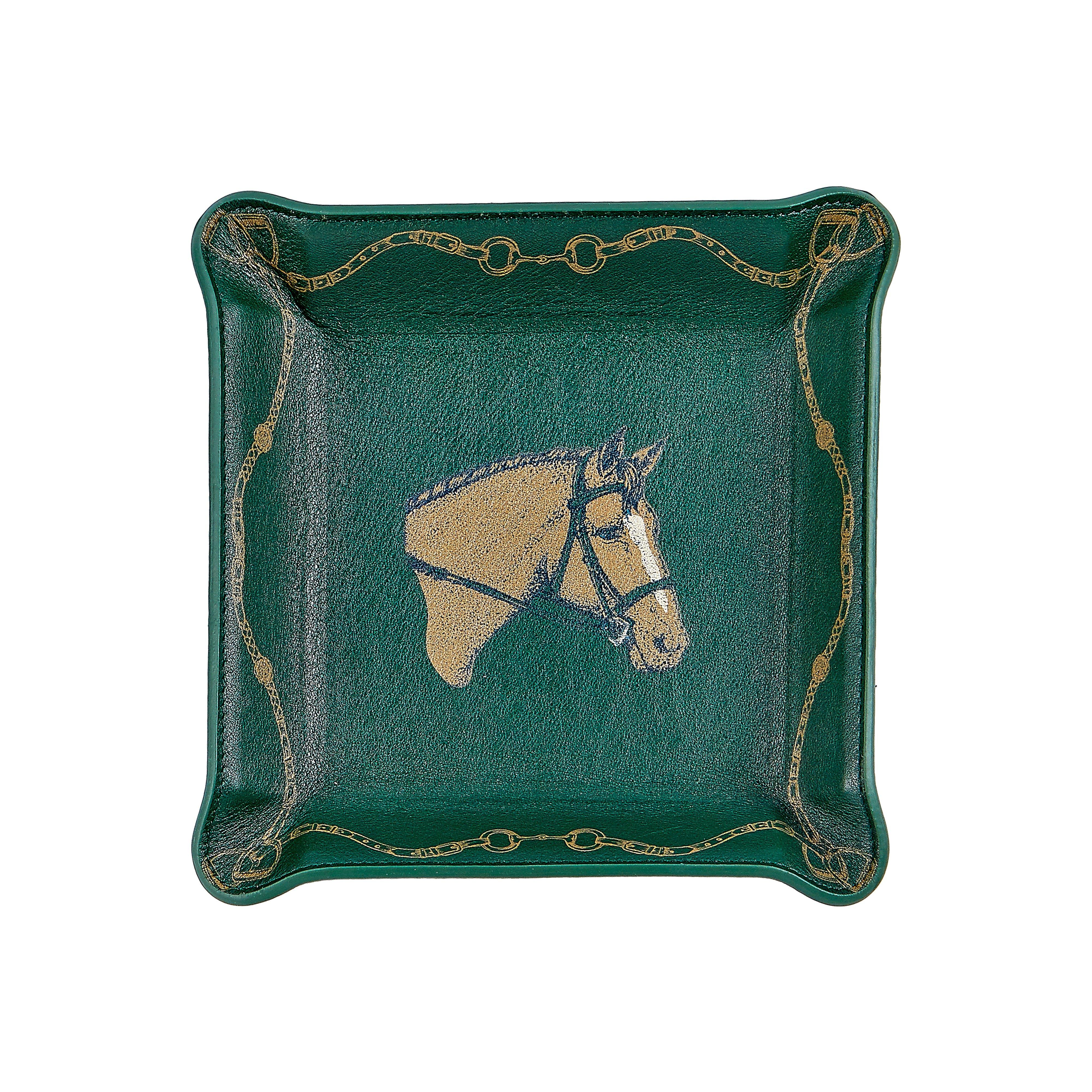 Leather Equestrian Valet Tray image number 1