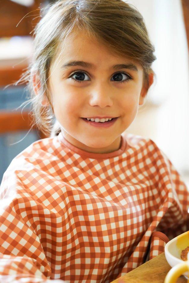 Smock Bib | Lille Cottage Club Sienna Gingham image number 1