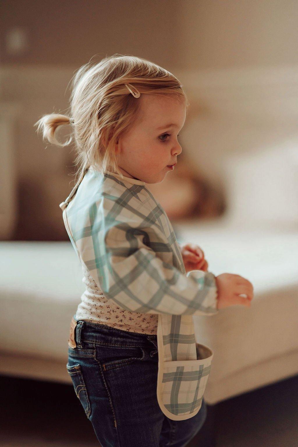 Smock Bib | Fern Plaid image number 3