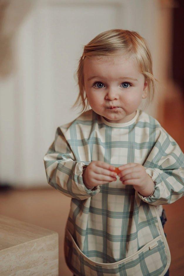 Smock Bib | Lille Cottage Club Fern Plaid image number 1
