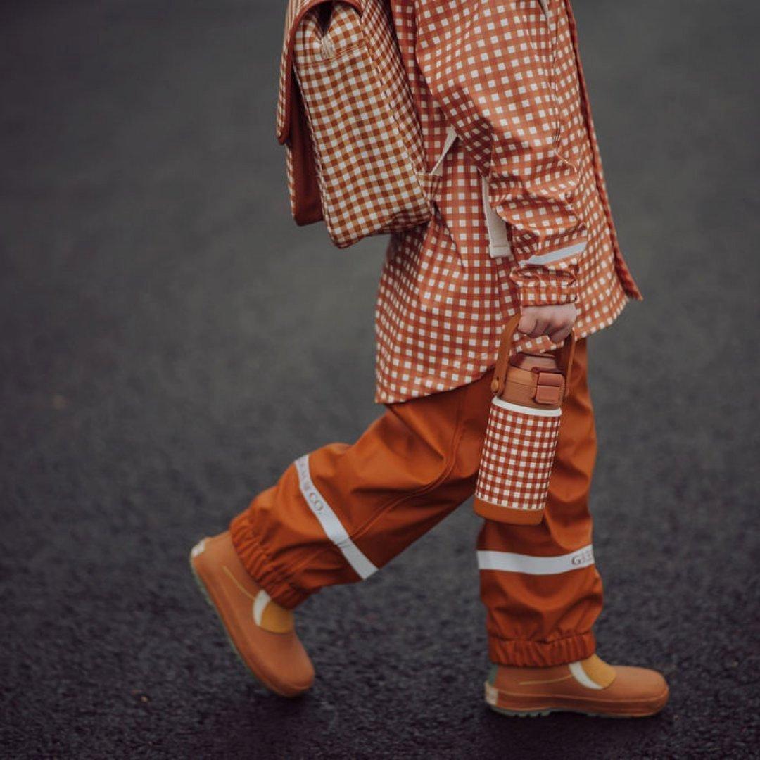 Sip + Chug 2 in 1 Thermo Water Bottle 12 oz. | Sienna Gingham image number 3