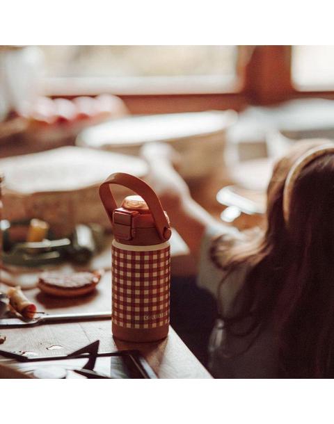 Sip + Chug 2 in 1 Thermo Water Bottle 12 oz. | Sienna Gingham